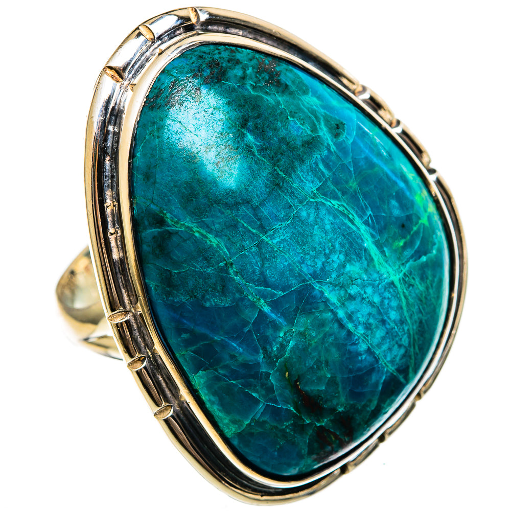 Chrysocolla Rings handcrafted by Ana Silver Co - RING106388 - Photo 2