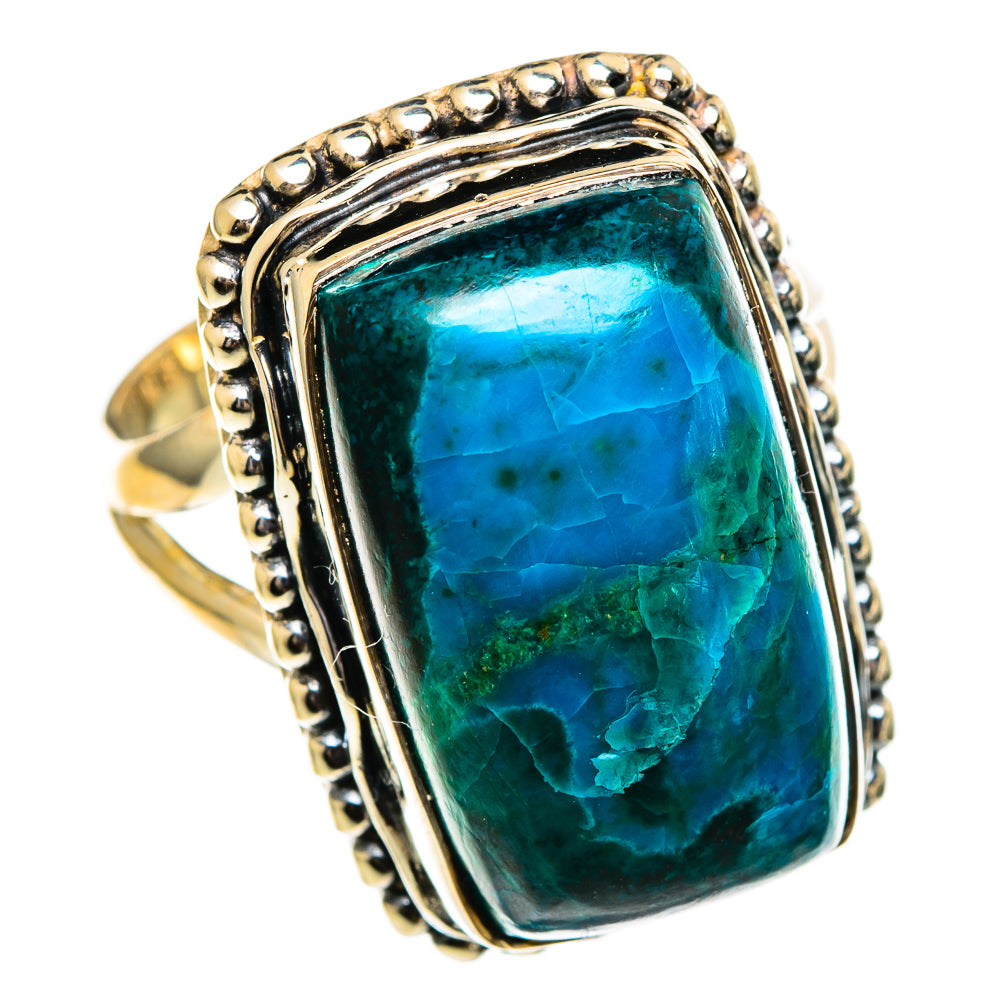 Chrysocolla Rings handcrafted by Ana Silver Co - RING106393 - Photo 2