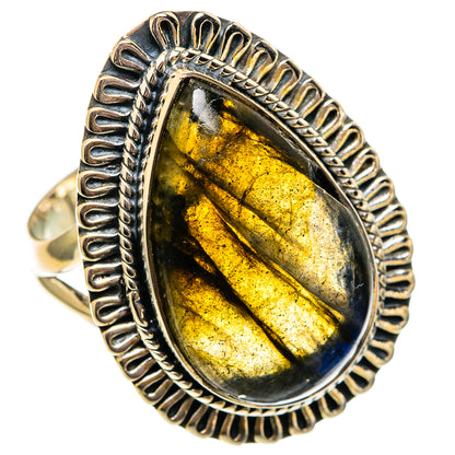 Labradorite Rings handcrafted by Ana Silver Co - RING106394 - Photo 2