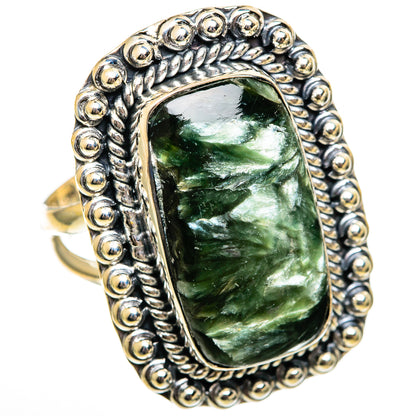 Seraphinite Rings handcrafted by Ana Silver Co - RING106403 - Photo 2