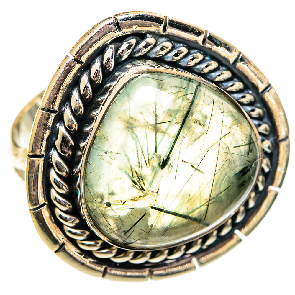 Prehnite Rings handcrafted by Ana Silver Co - RING106405 - Photo 2