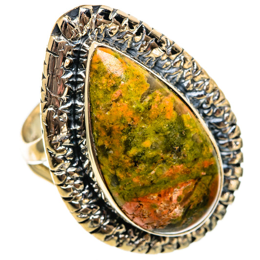 Unakite Rings handcrafted by Ana Silver Co - RING106406 - Photo 2