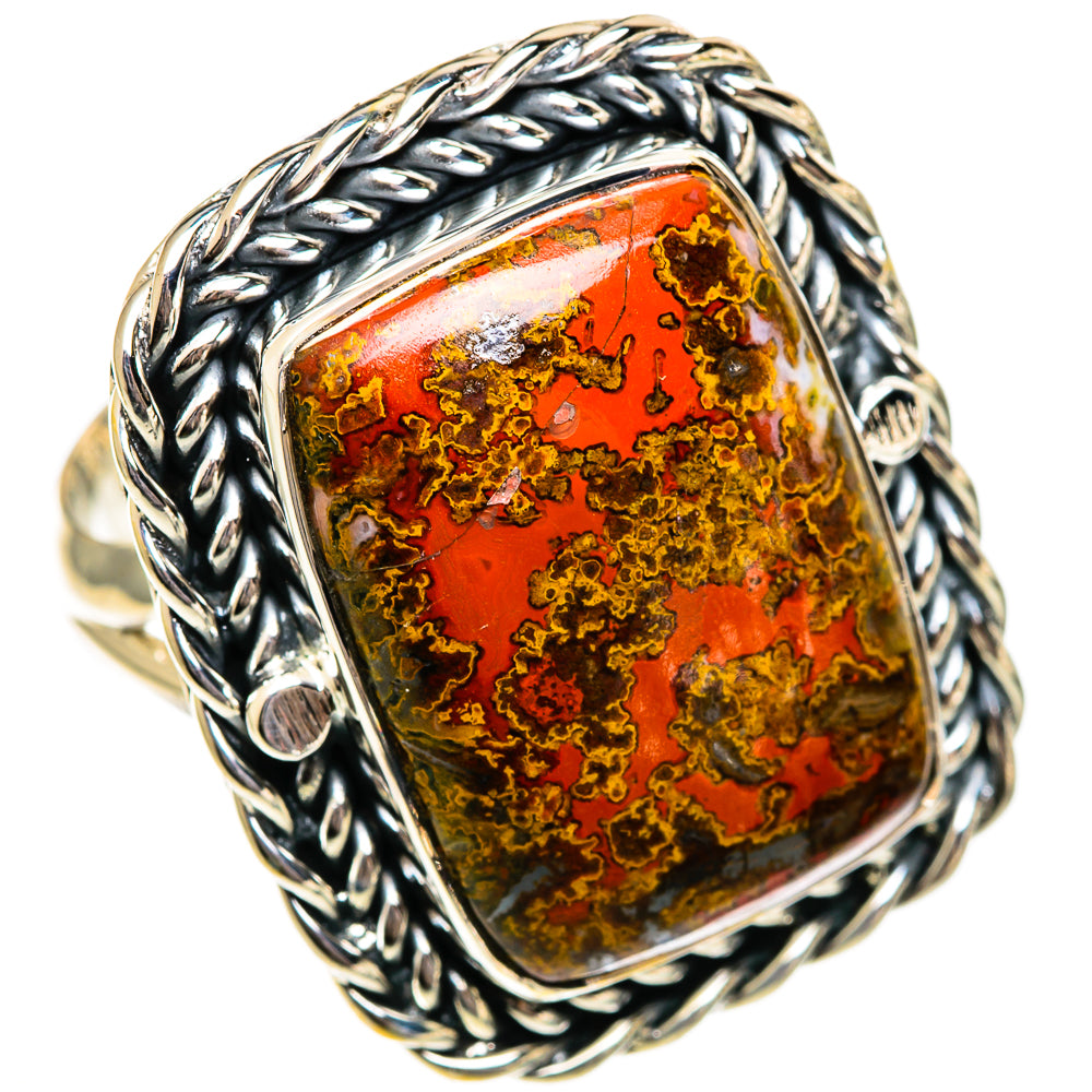 Moroccan Agate Rings handcrafted by Ana Silver Co - RING106408 - Photo 2