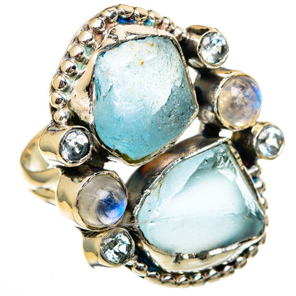 Aquamarine Rings handcrafted by Ana Silver Co - RING106433 - Photo 2