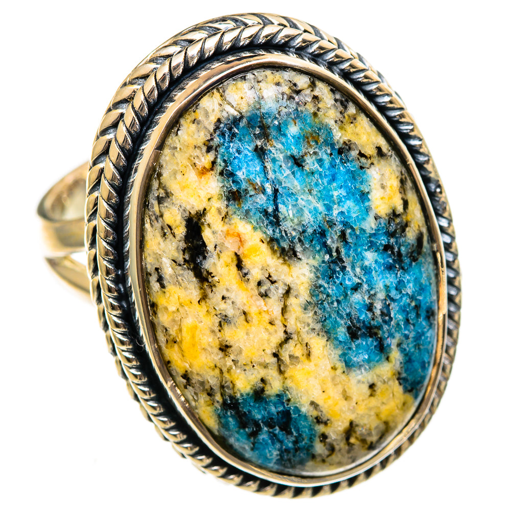 K2 Blue Azurite Rings handcrafted by Ana Silver Co - RING106441 - Photo 2