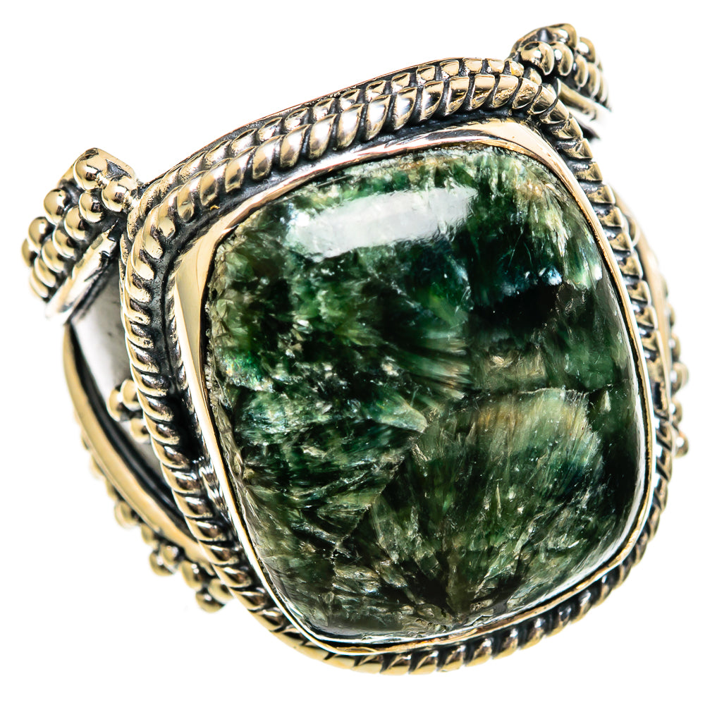Seraphinite Rings handcrafted by Ana Silver Co - RING106445 - Photo 2