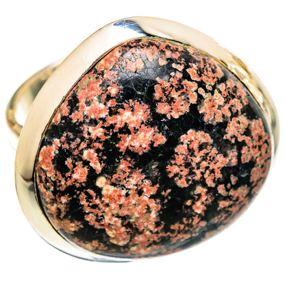 Fireworks Obsidian Rings handcrafted by Ana Silver Co - RING106450 - Photo 2