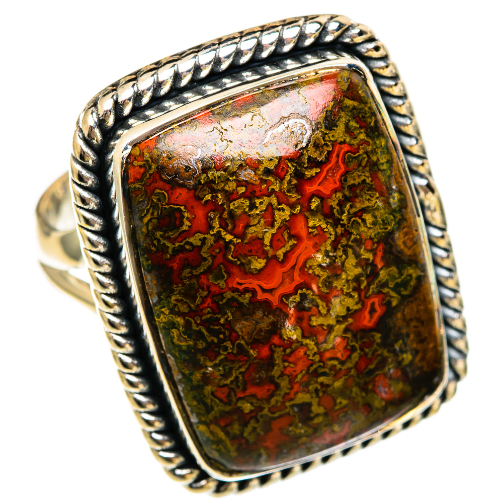 Moroccan Agate Rings handcrafted by Ana Silver Co - RING106455 - Photo 2