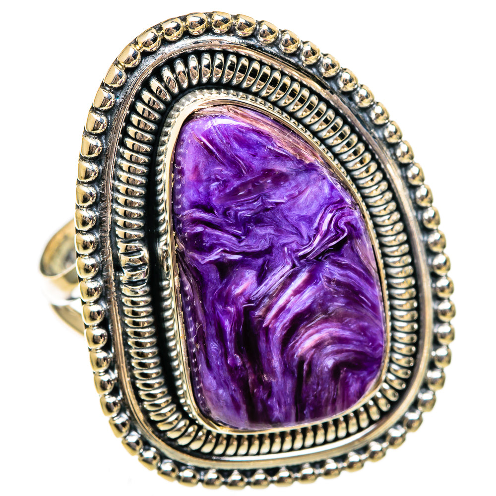 Charoite Rings handcrafted by Ana Silver Co - RING106463 - Photo 2