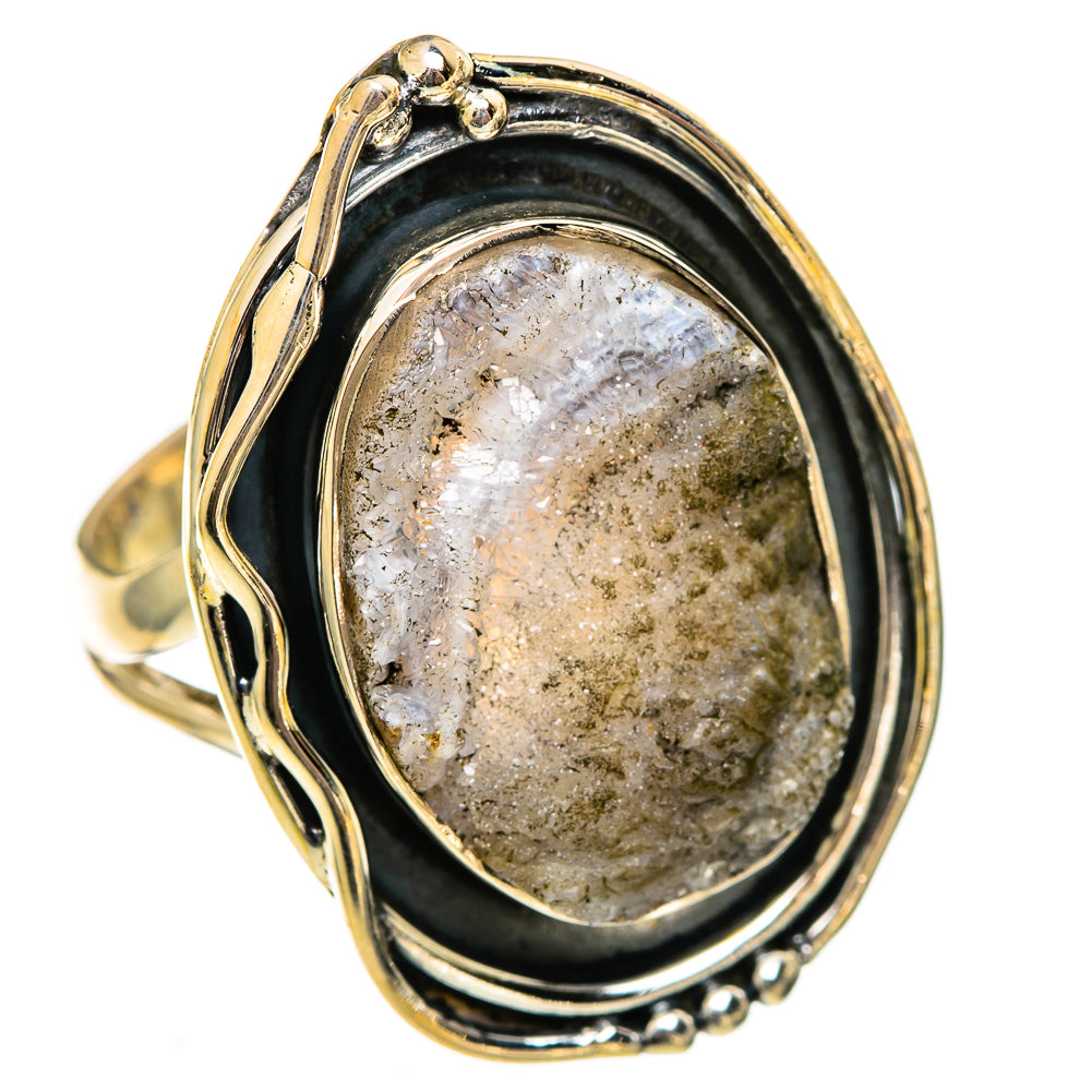 Desert Druzy Rings handcrafted by Ana Silver Co - RING106473 - Photo 2