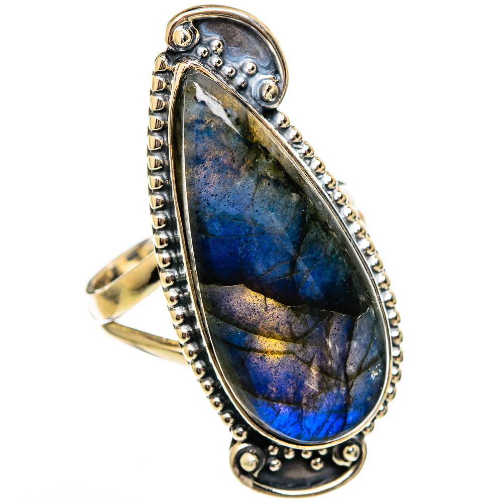 Labradorite Rings handcrafted by Ana Silver Co - RING106475 - Photo 2