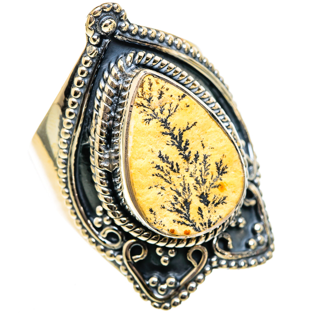 Germany Psilomelane Dendrite Rings handcrafted by Ana Silver Co - RING106495 - Photo 2