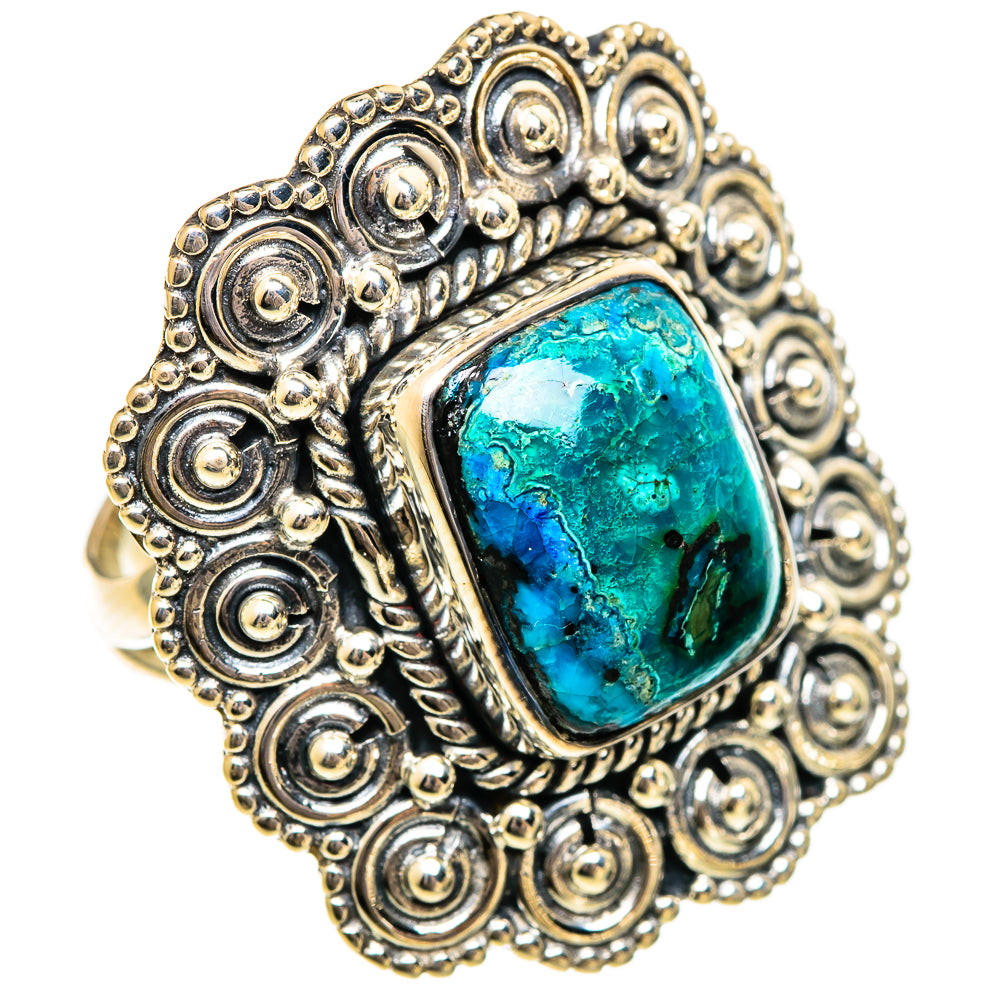 Chrysocolla Rings handcrafted by Ana Silver Co - RING106509 - Photo 2