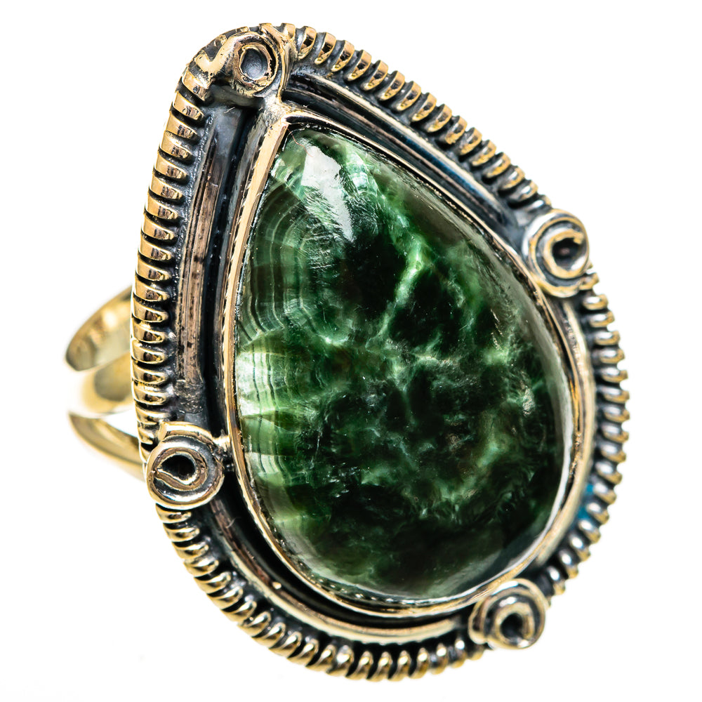 Seraphinite Rings handcrafted by Ana Silver Co - RING106516 - Photo 2
