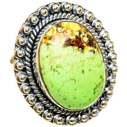 Lemon Chrysoprase Rings handcrafted by Ana Silver Co - RING106518 - Photo 2
