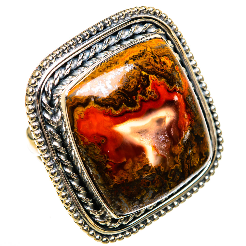 Moroccan Agate Rings handcrafted by Ana Silver Co - RING106525 - Photo 2