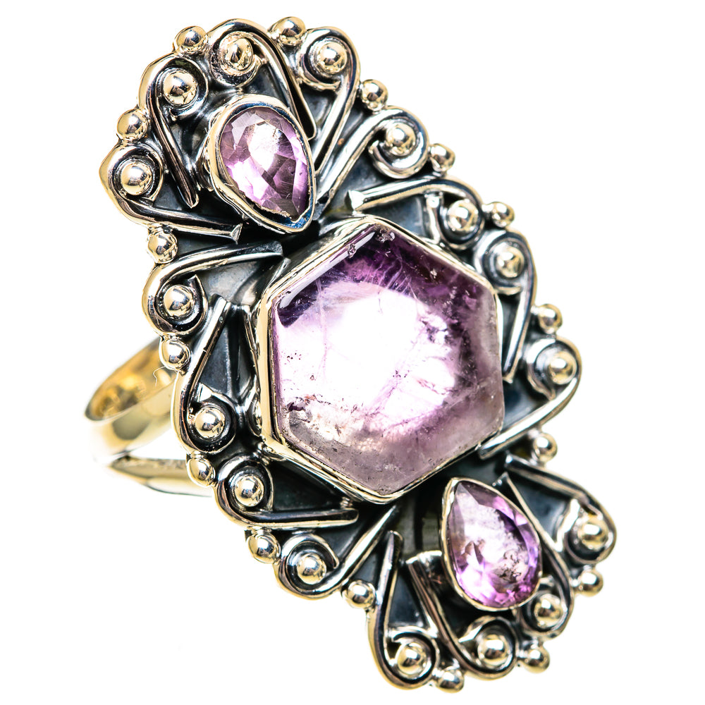 Amethyst Rings handcrafted by Ana Silver Co - RING106528 - Photo 2