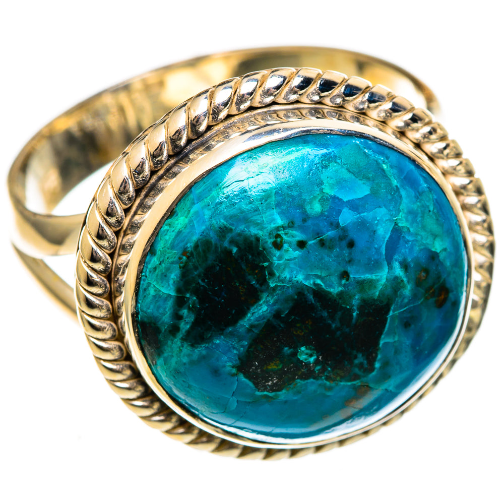 Chrysocolla Rings handcrafted by Ana Silver Co - RING106532 - Photo 2