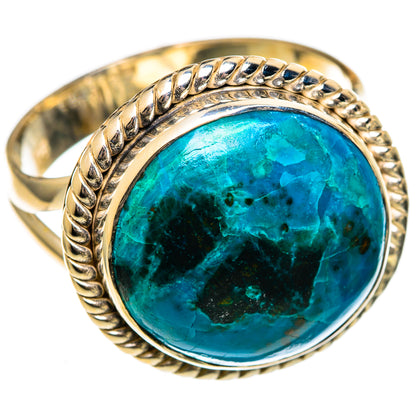 Chrysocolla Rings handcrafted by Ana Silver Co - RING106532 - Photo 2