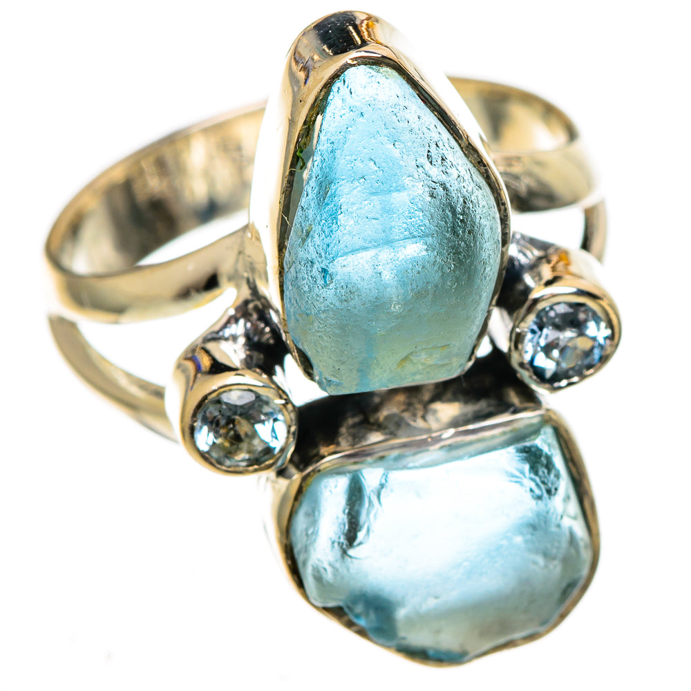 Aquamarine Rings handcrafted by Ana Silver Co - RING106533 - Photo 2