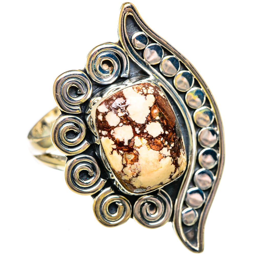 Wild Horse Jasper Rings handcrafted by Ana Silver Co - RING106545 - Photo 2