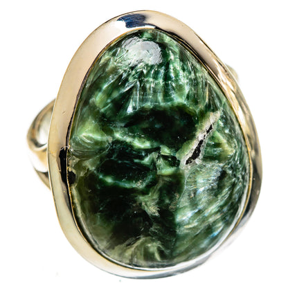 Seraphinite Rings handcrafted by Ana Silver Co - RING106578 - Photo 2