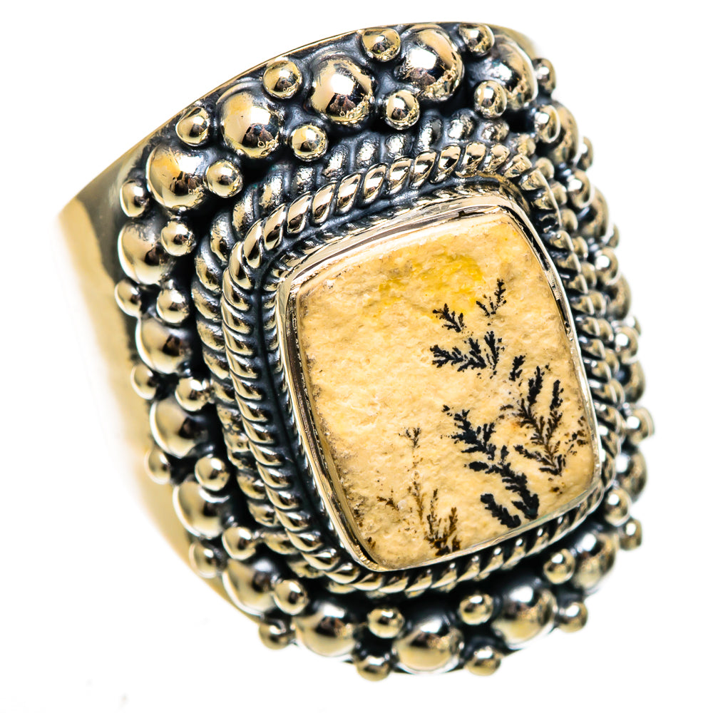 Germany Psilomelane Dendrite Rings handcrafted by Ana Silver Co - RING106584 - Photo 2