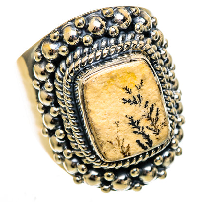 Germany Psilomelane Dendrite Rings handcrafted by Ana Silver Co - RING106584 - Photo 2