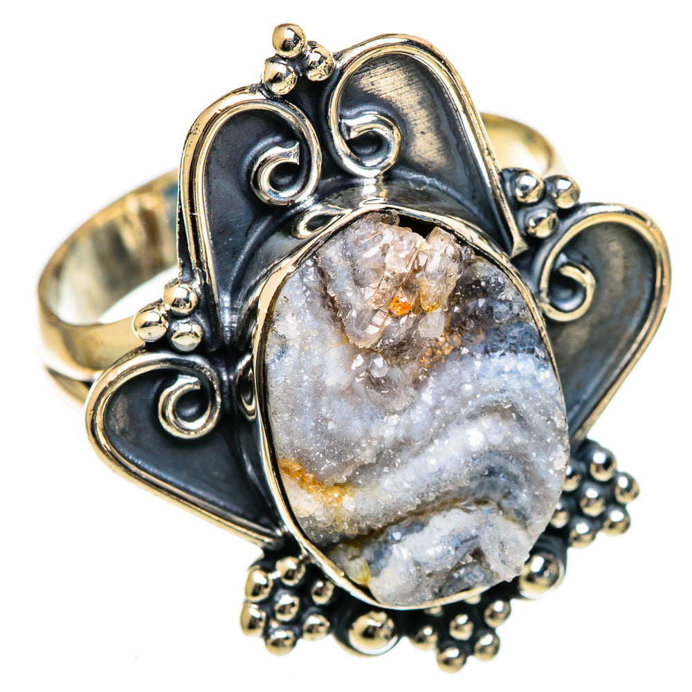 Desert Druzy Rings handcrafted by Ana Silver Co - RING106606 - Photo 2