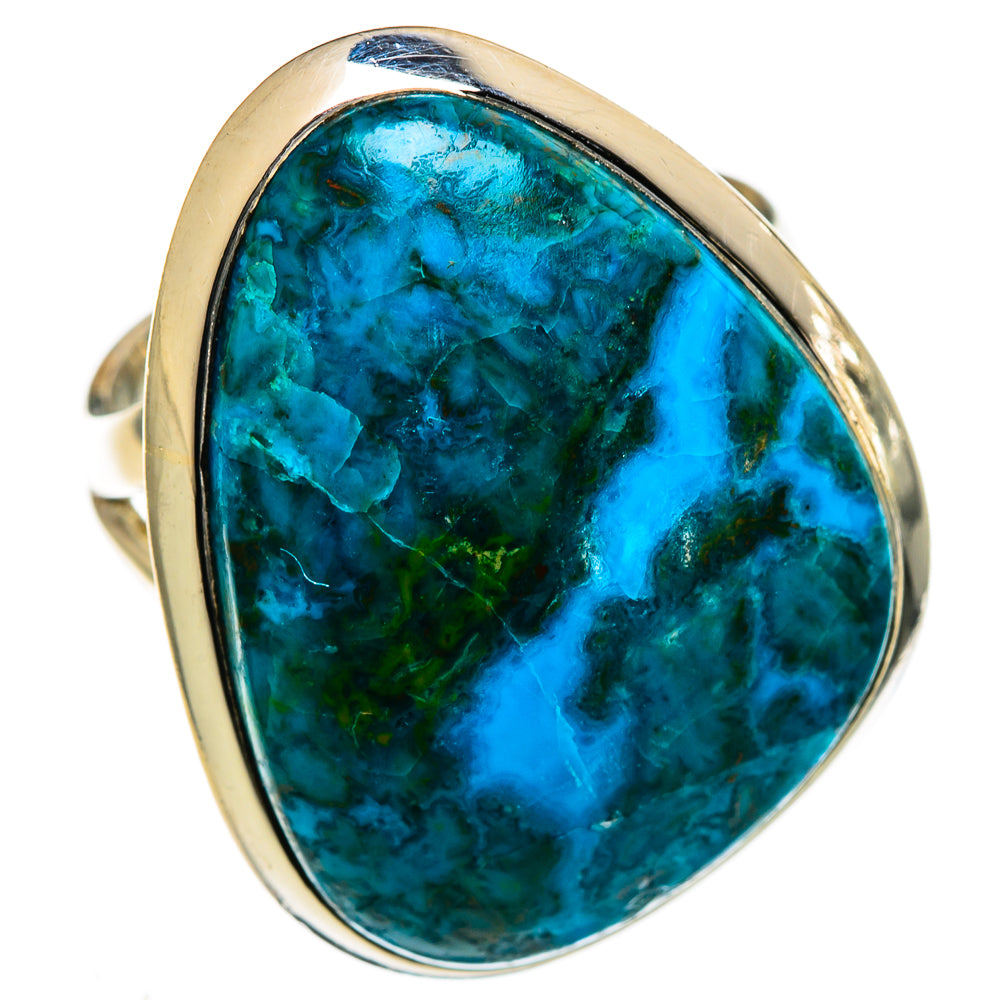 Chrysocolla Rings handcrafted by Ana Silver Co - RING106608 - Photo 2