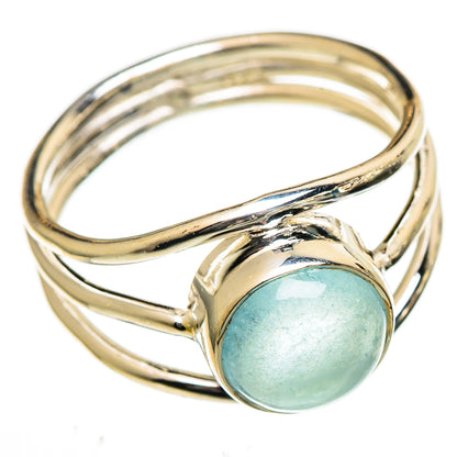 Aqua Chalcedony Rings handcrafted by Ana Silver Co - RING106613 - Photo 2