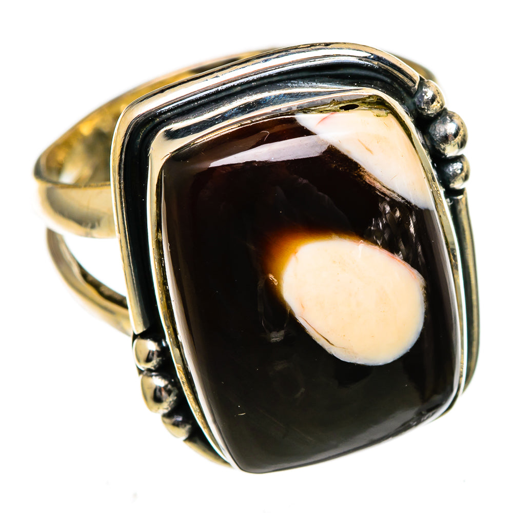 Peanut Wood Jasper Rings handcrafted by Ana Silver Co - RING106623 - Photo 2