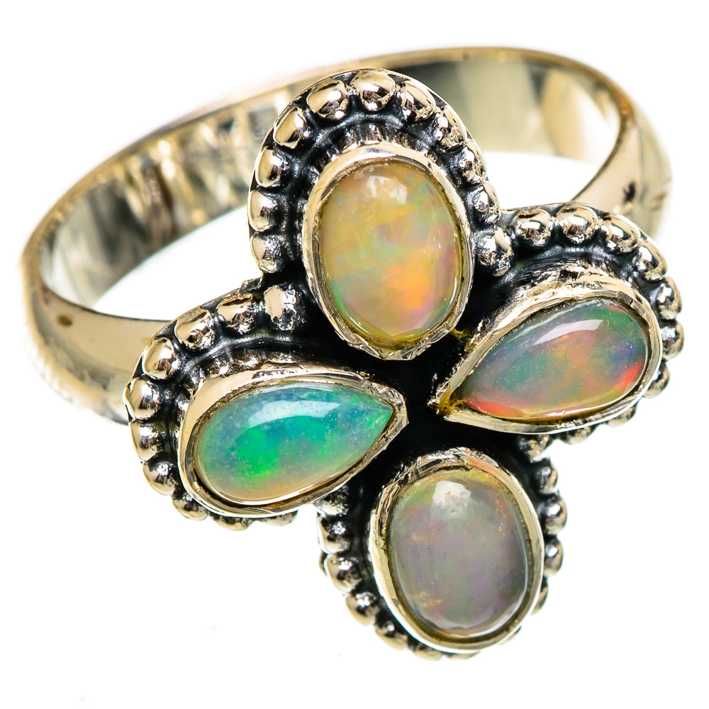Ethiopian Opal Rings handcrafted by Ana Silver Co - RING106636 - Photo 2