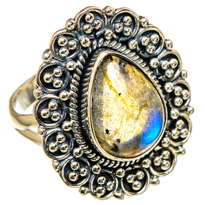 Labradorite Rings handcrafted by Ana Silver Co - RING106639 - Photo 2