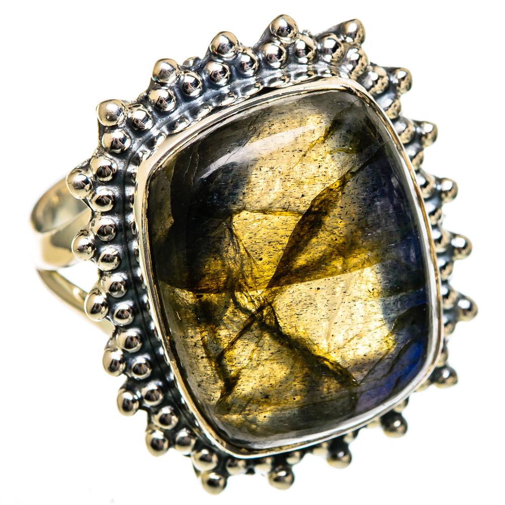 Labradorite Rings handcrafted by Ana Silver Co - RING106644 - Photo 2