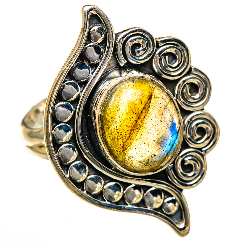 Labradorite Rings handcrafted by Ana Silver Co - RING106645 - Photo 2