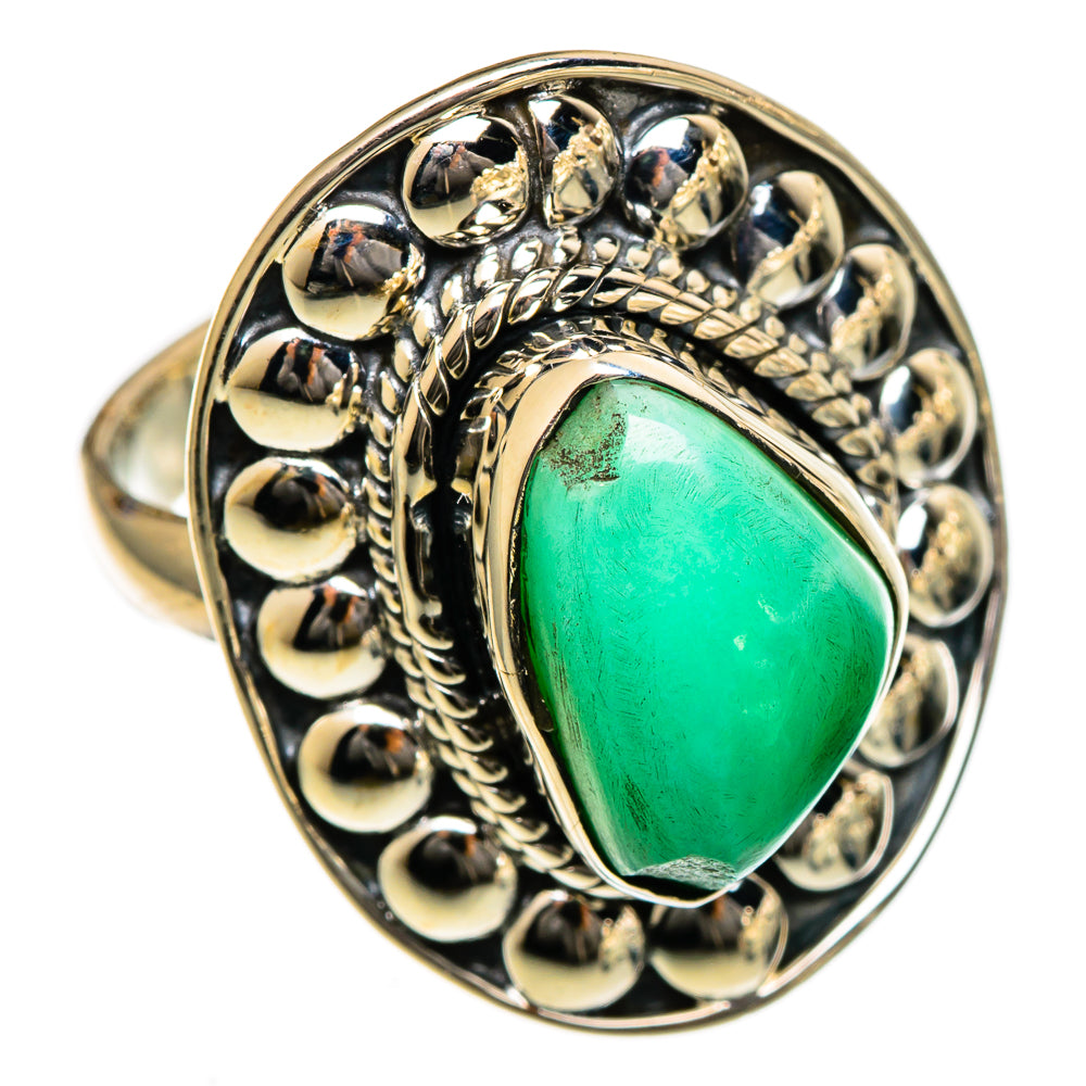 Chrysocolla Rings handcrafted by Ana Silver Co - RING106647 - Photo 2