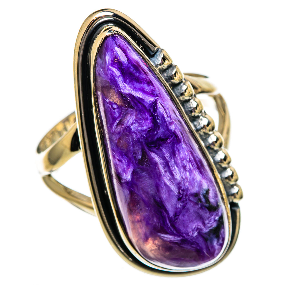 Charoite Rings handcrafted by Ana Silver Co - RING106659 - Photo 2