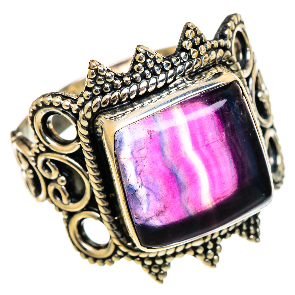 Fluorite Rings handcrafted by Ana Silver Co - RING106660 - Photo 2