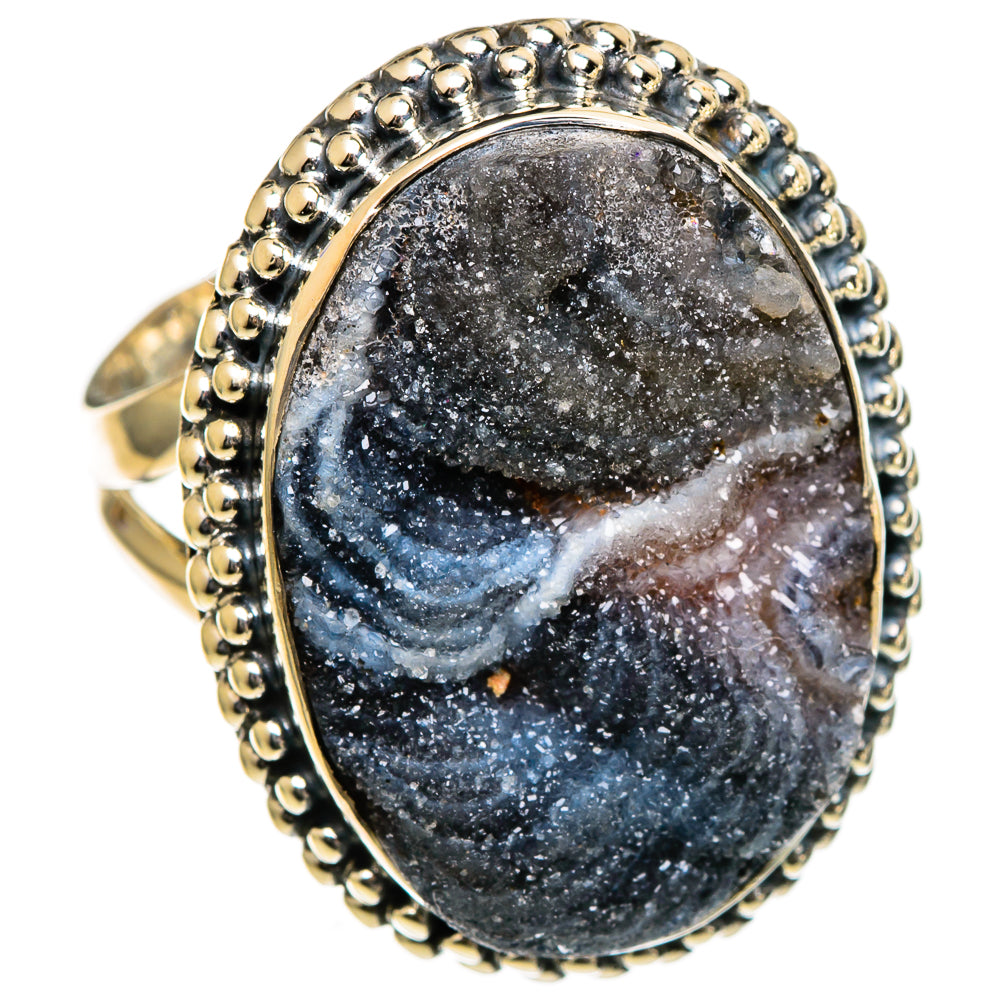 Desert Druzy Rings handcrafted by Ana Silver Co - RING106667 - Photo 2