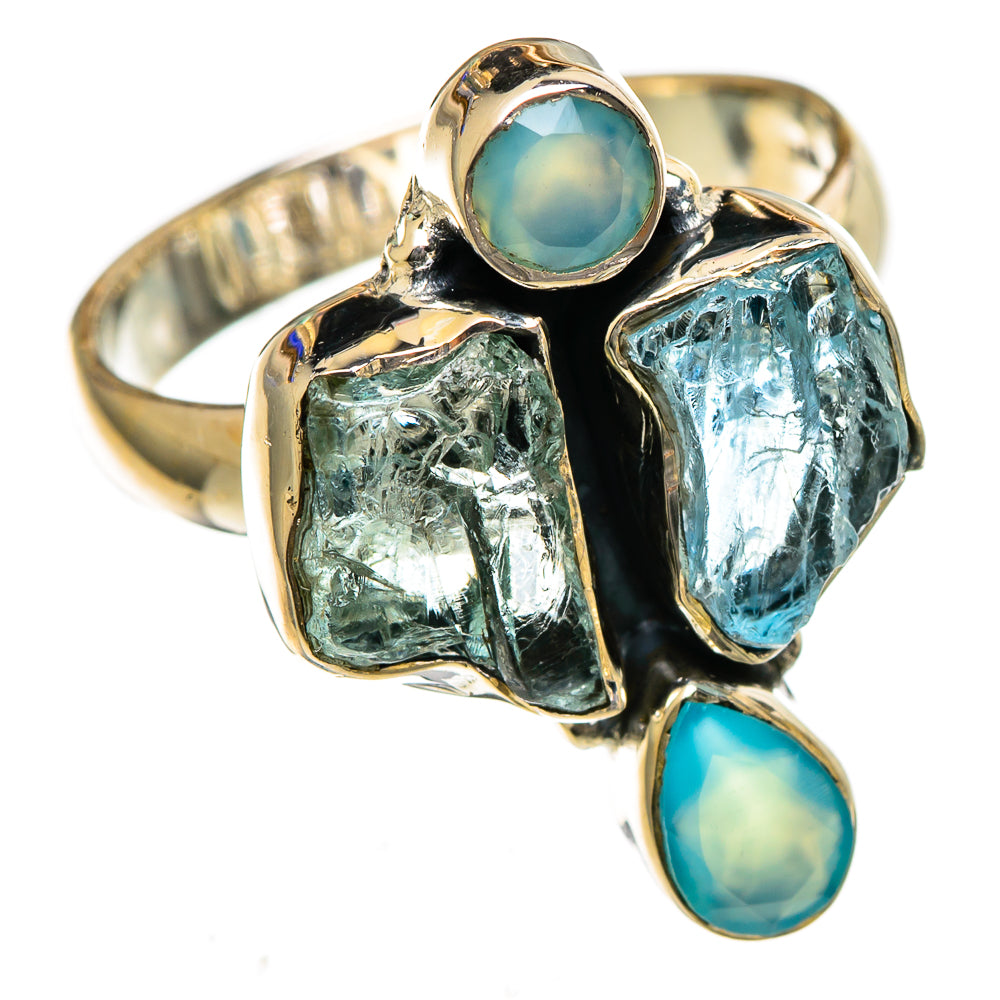 Aquamarine Rings handcrafted by Ana Silver Co - RING106669 - Photo 2