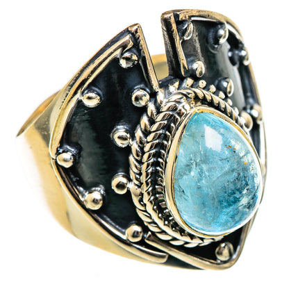Aquamarine Rings handcrafted by Ana Silver Co - RING106671 - Photo 2