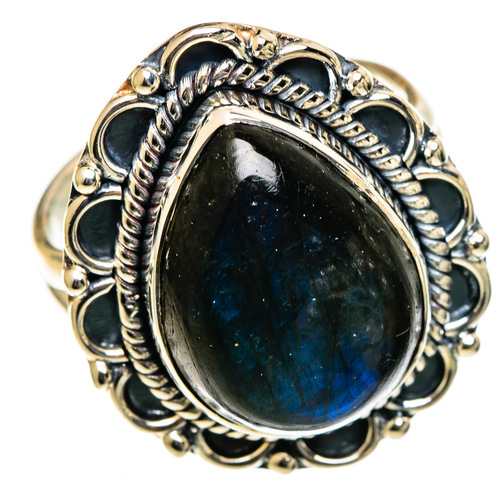 Labradorite Rings handcrafted by Ana Silver Co - RING106674 - Photo 2