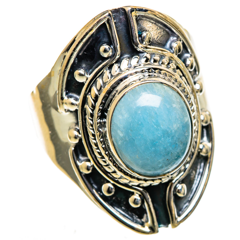Aquamarine Rings handcrafted by Ana Silver Co - RING106675 - Photo 2