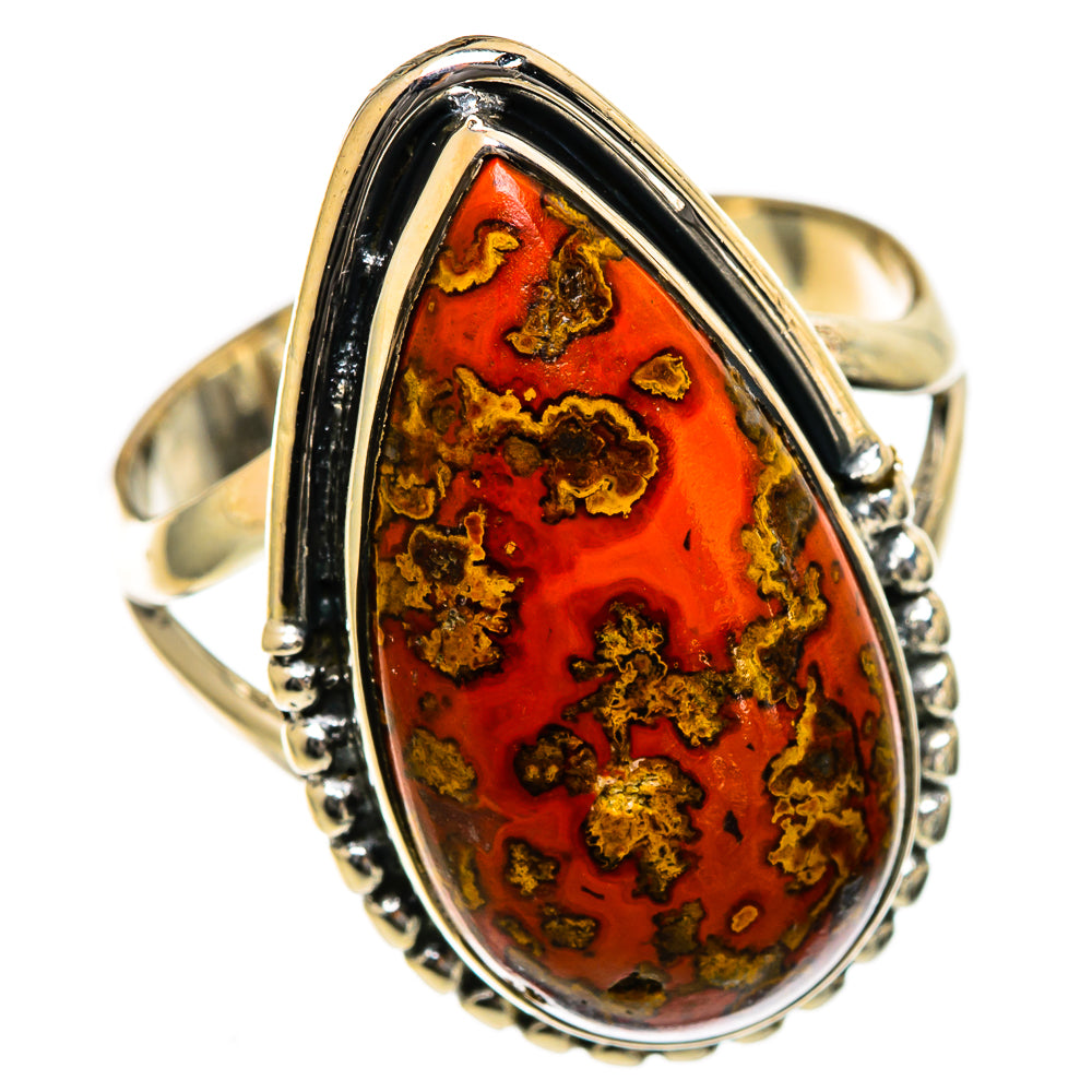 Moroccan Agate Rings handcrafted by Ana Silver Co - RING106685 - Photo 2