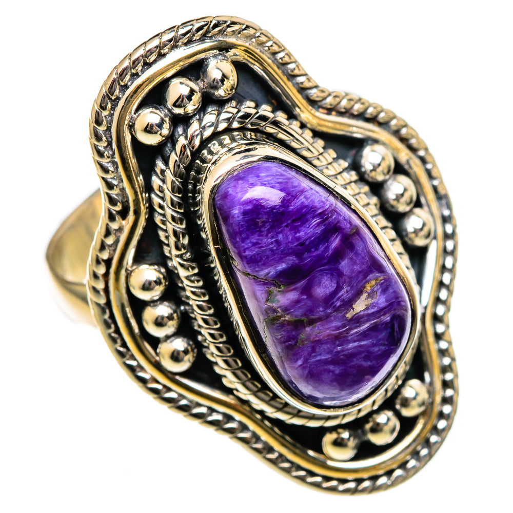 Charoite Rings handcrafted by Ana Silver Co - RING106688 - Photo 2