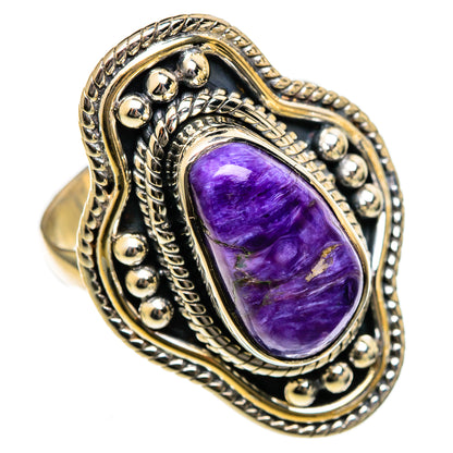 Charoite Rings handcrafted by Ana Silver Co - RING106688 - Photo 2