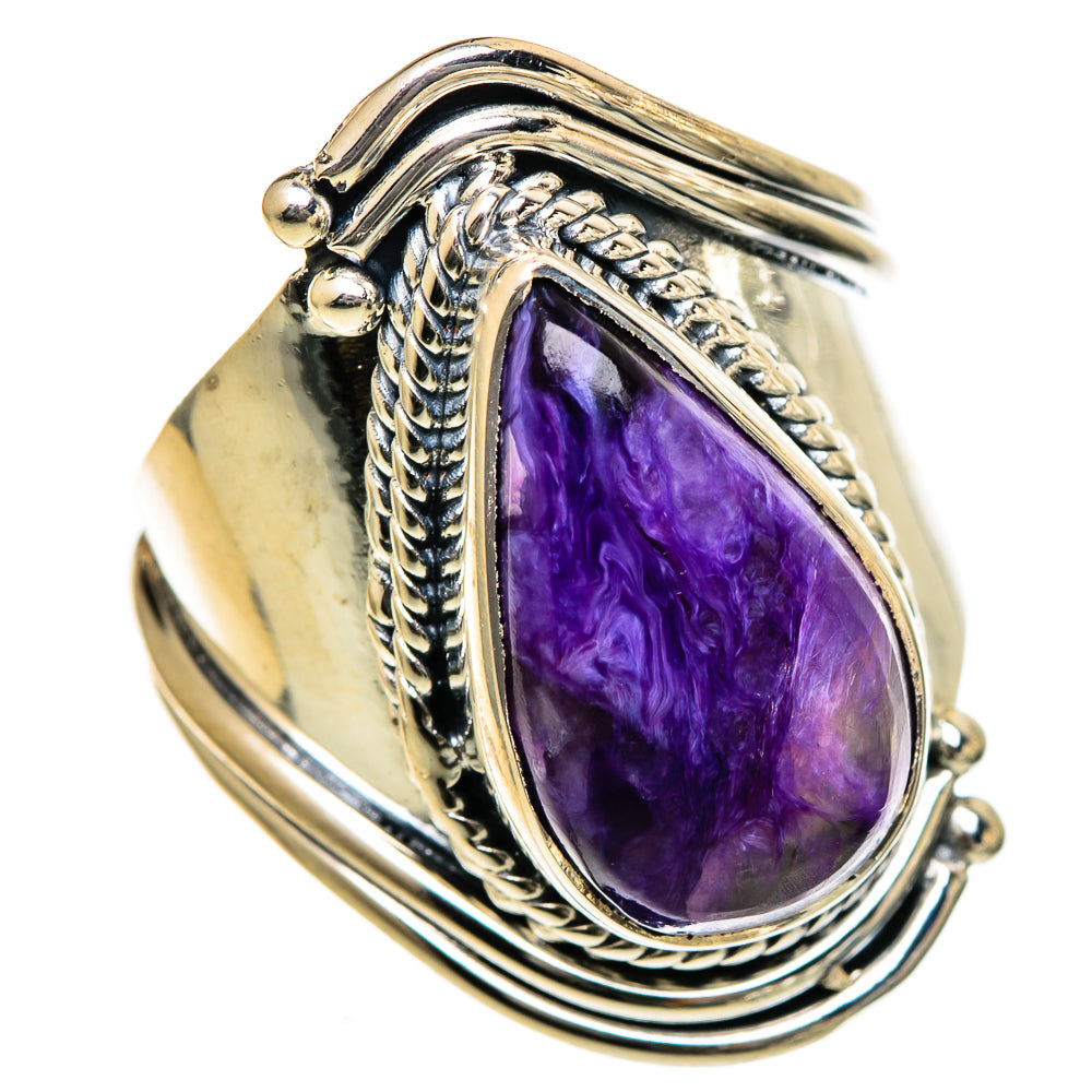 Charoite Rings handcrafted by Ana Silver Co - RING106690 - Photo 2