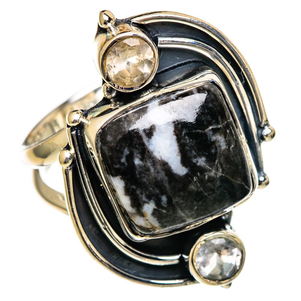 Gabbro Stone Rings handcrafted by Ana Silver Co - RING106693 - Photo 2