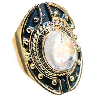 Rainbow Moonstone Rings handcrafted by Ana Silver Co - RING106694 - Photo 2